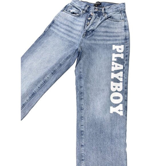 Playboy By PacSun Light Wash Womens Jeans Size 23 100% Cotton Denim Machine Wash - Picture 6 of 12